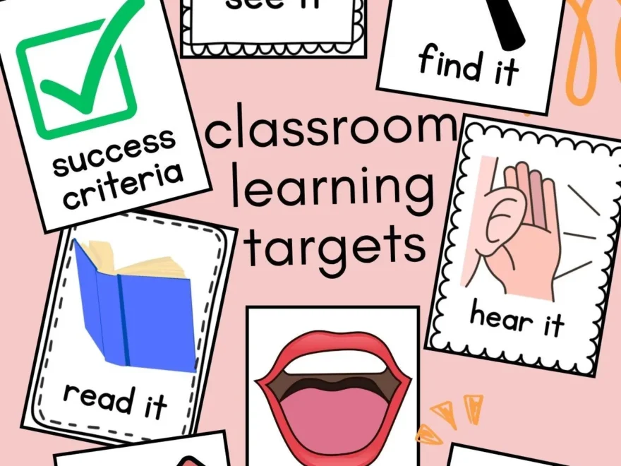 Learning Targets For Elementary Classroom Etsy