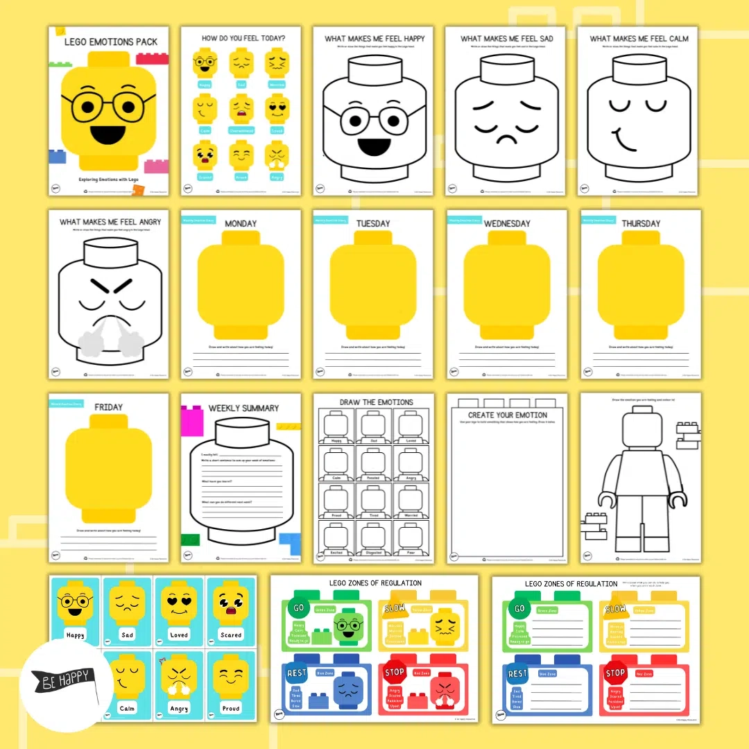 LEGO Emotions Toolkit Explore Emotions And Self Regulation Skills With LEGO Be Happy Resources