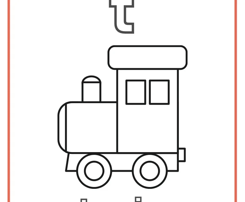 Letter T Coloring Pages