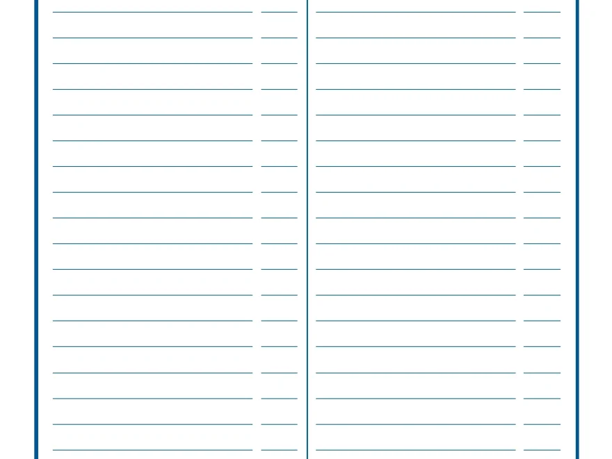 Lined Two Column To Do List Printable Alaina Ann