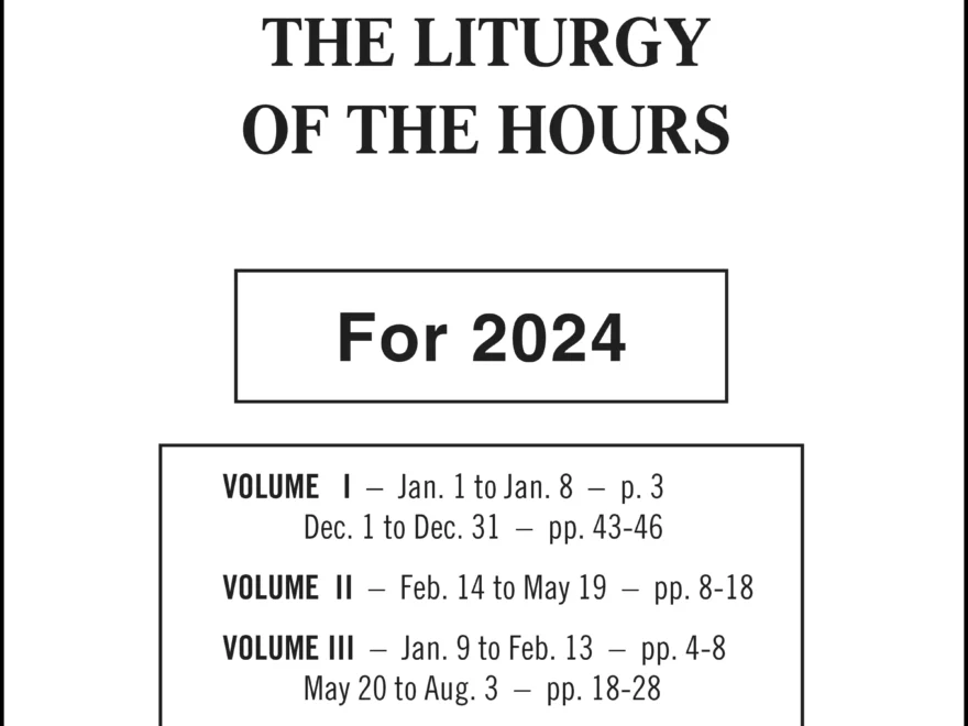 Liturgy Of The Hours Guide For 2026 Catholic Book Publishing