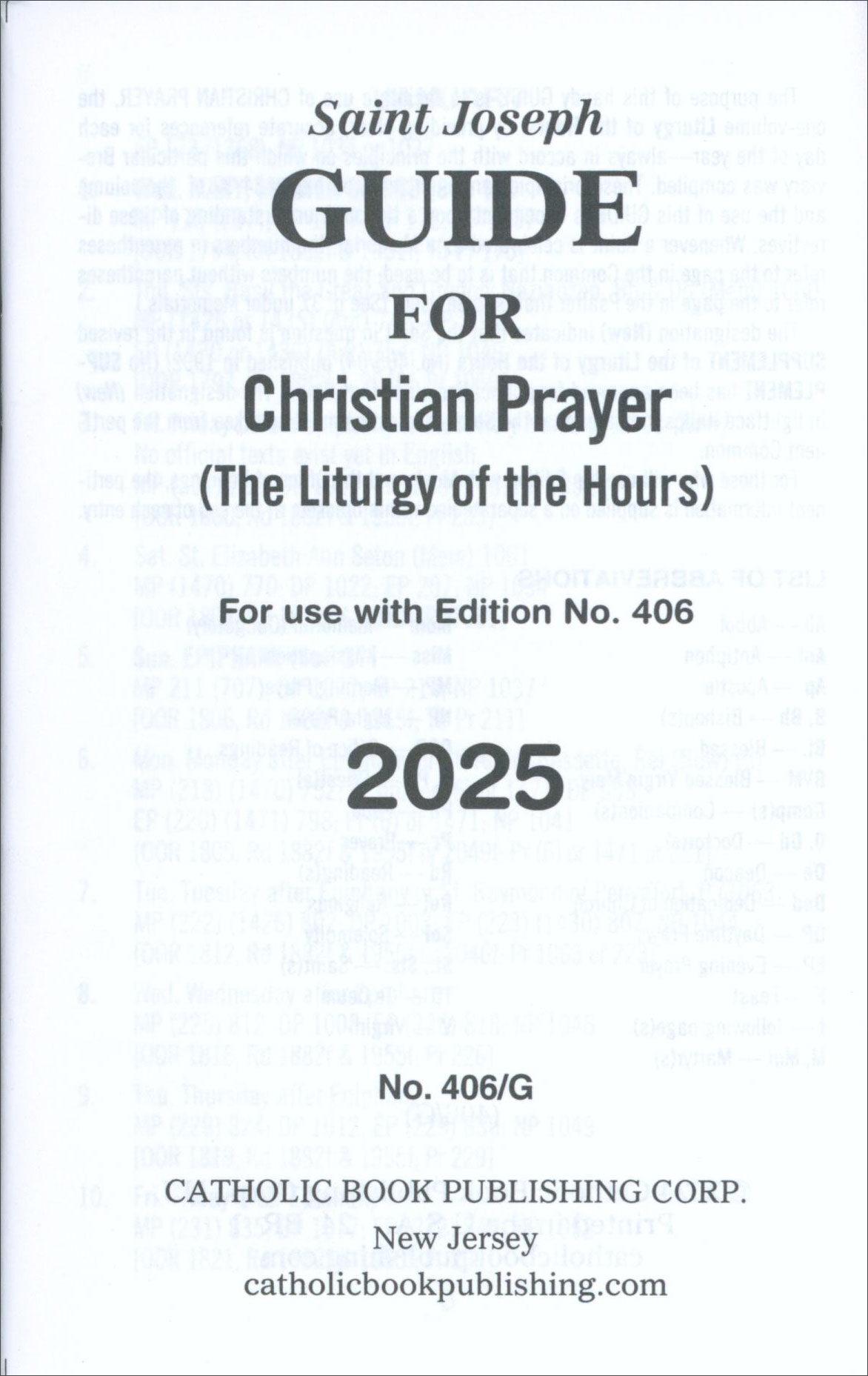 Liturgy Of The Hours Saint Joseph Guide For Christian Prayer 2026 An Liturgy Of The Hours Saint Joseph Guide For Christian Prayer 2026 An