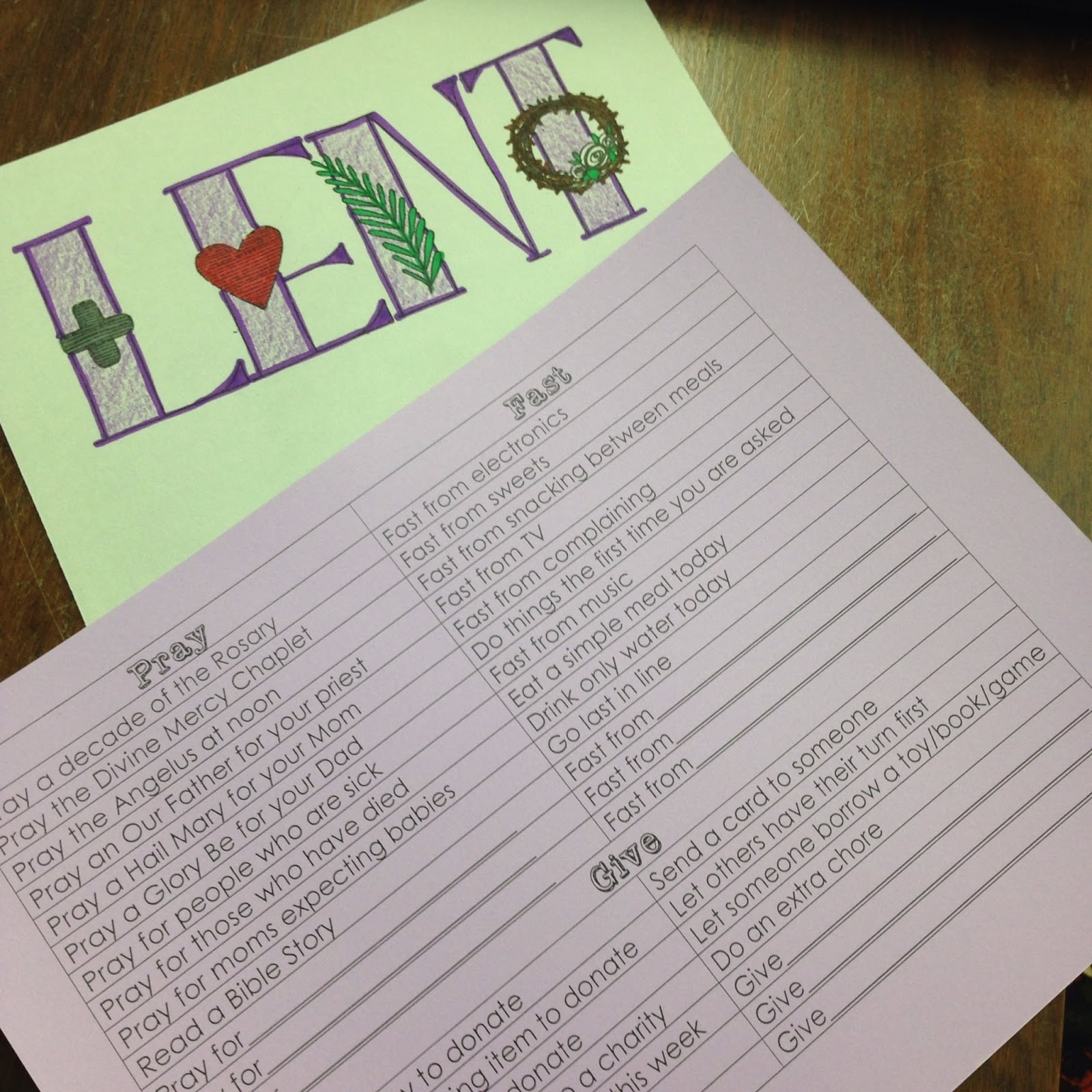 Free Printable Lent Prayer Guide