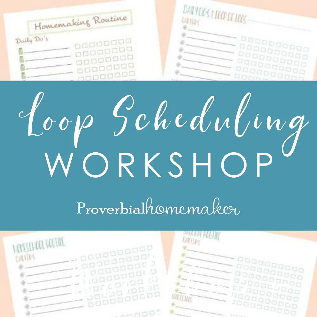 Loop Scheduling Workshop Proverbial Homemaker Loop Scheduling Workshop Proverbial Homemaker