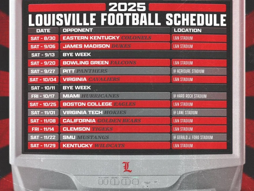 Louisville Football s 2025 2026 Schedule Has Officially Been Released R AllHail