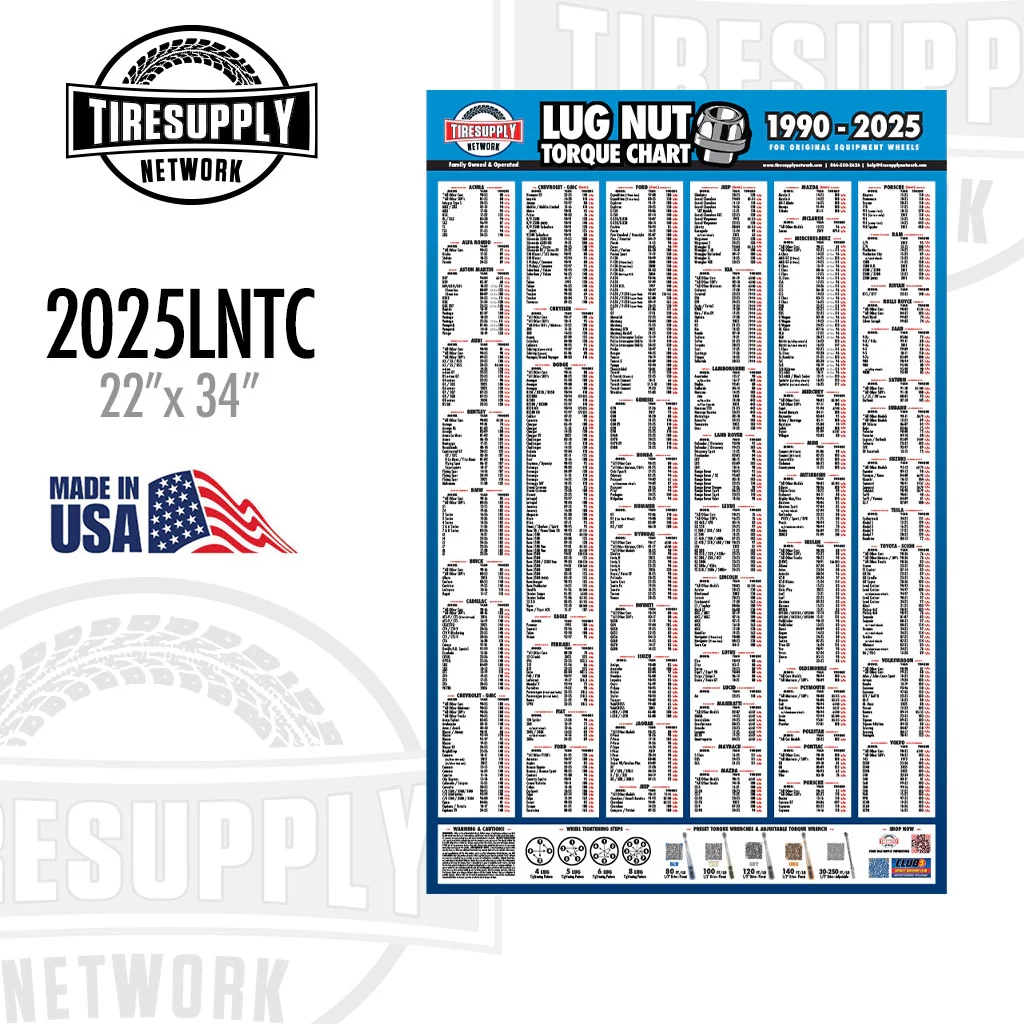 Lug Nut Torque Chart 2025 2024 Versions LNTC 2 TSN Tire Supply Network