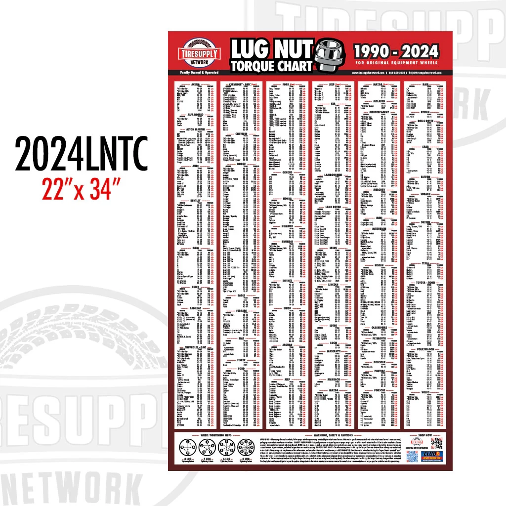 Lug Nut Torque Chart 2025 2024 Versions LNTC 2 TSN Tire Supply Network