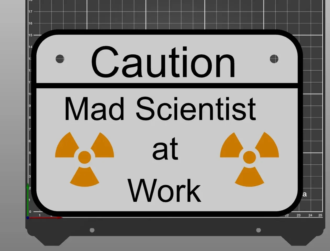 Mad Scientist Sign By Dan Download Free STL Model Printables
