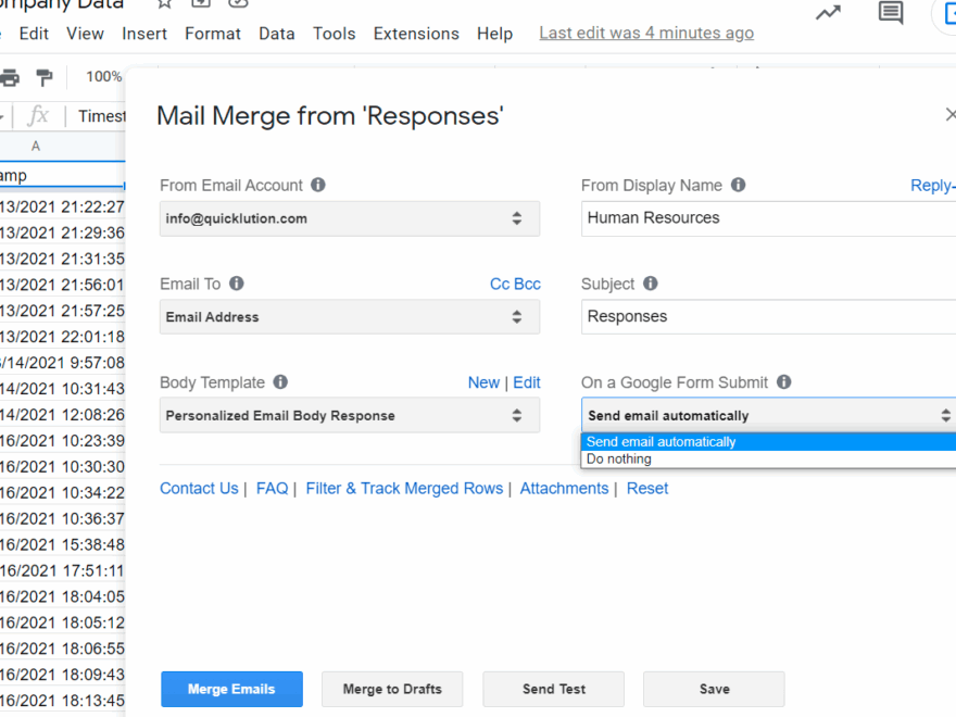 Mail Merge Google Workspace Marketplace