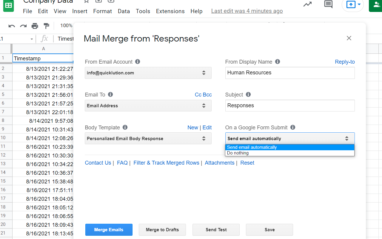 Mail Merge Google Workspace Marketplace