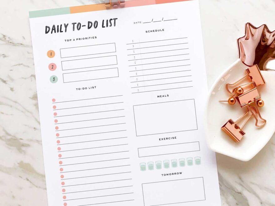 Make Your Day More Productive With This Cute Printable To Do List Clementine Creative