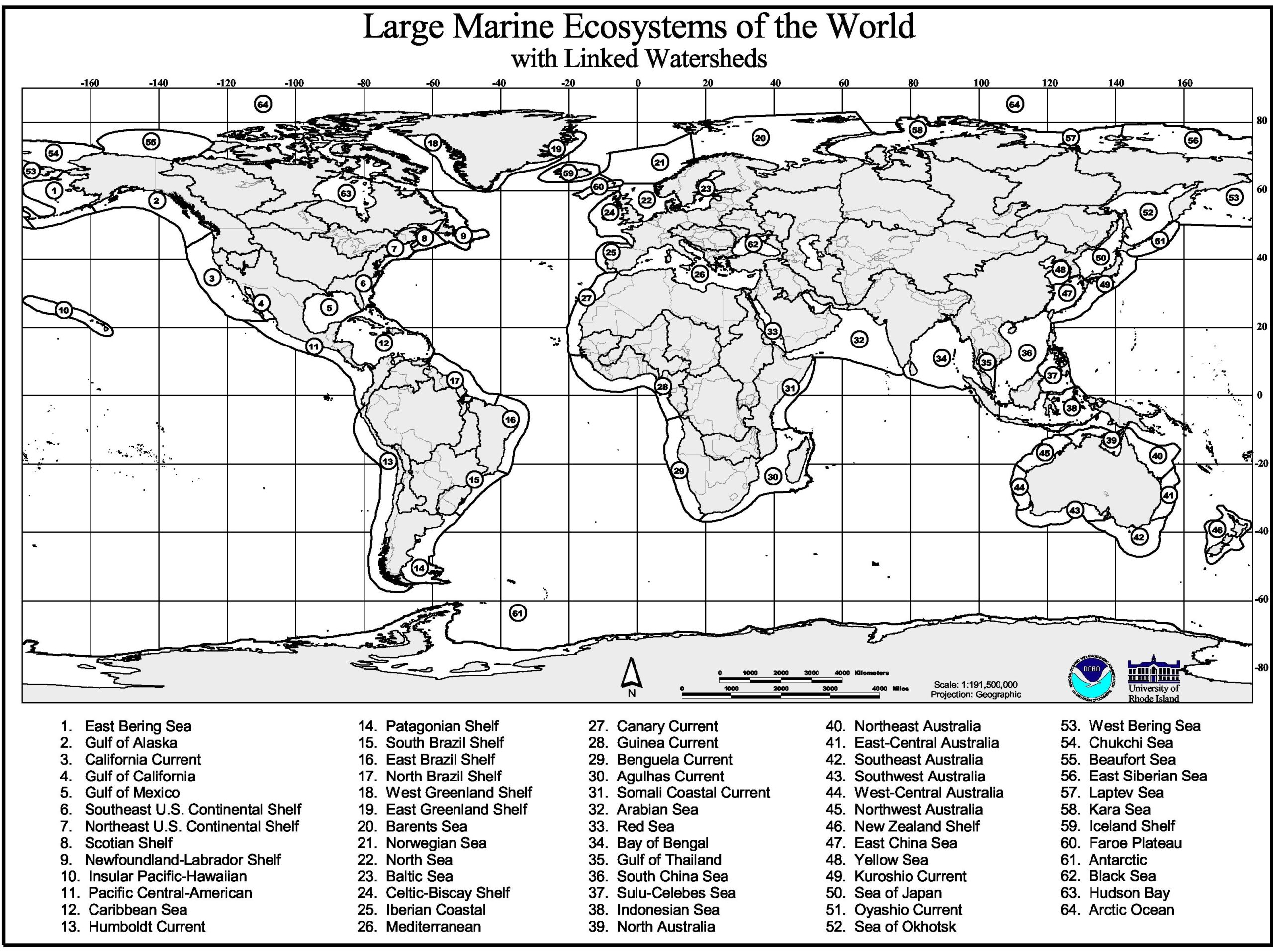 World Map Printable Quiz