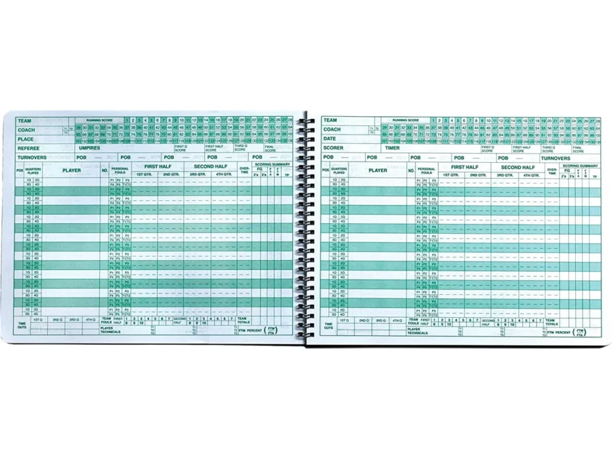 Markwort G 229 Mark V Basketball Scorebook 30 Games