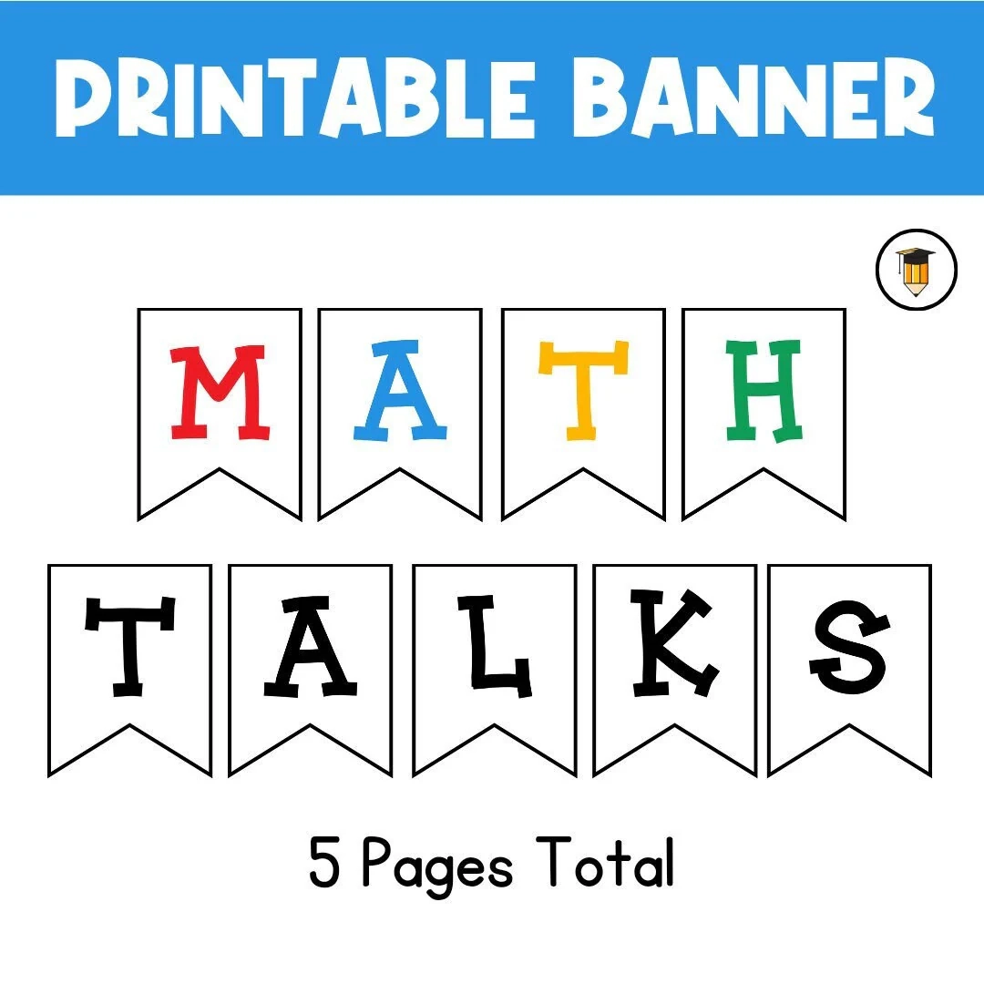 Math Center Printable Sign Math Center Printable Sign