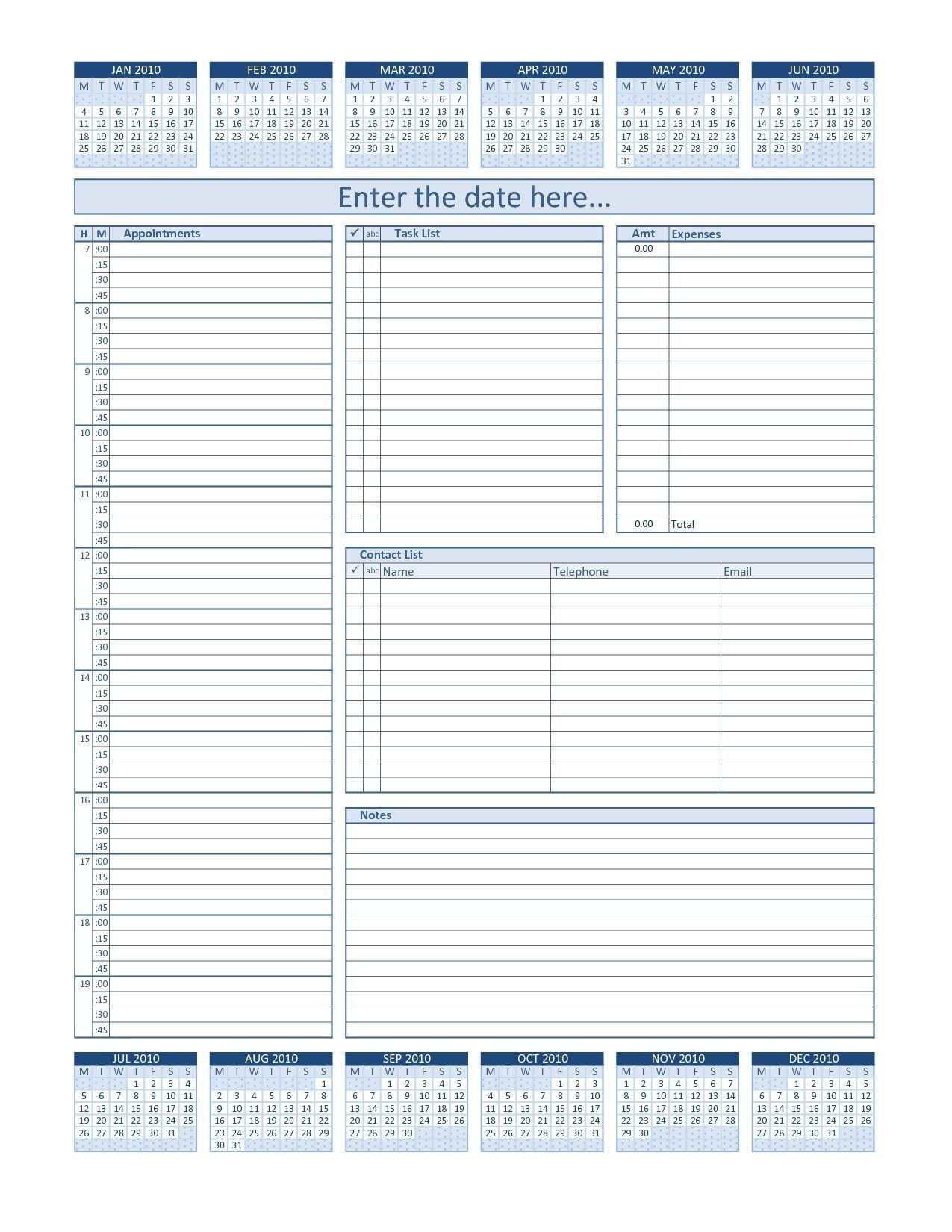Franklin-Covey Printable Weekly Planner Pages
