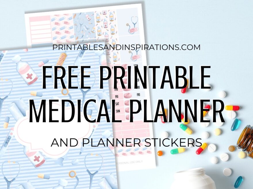 Medical Theme Planner Free Printable Bullet Journal Printables And Inspirations