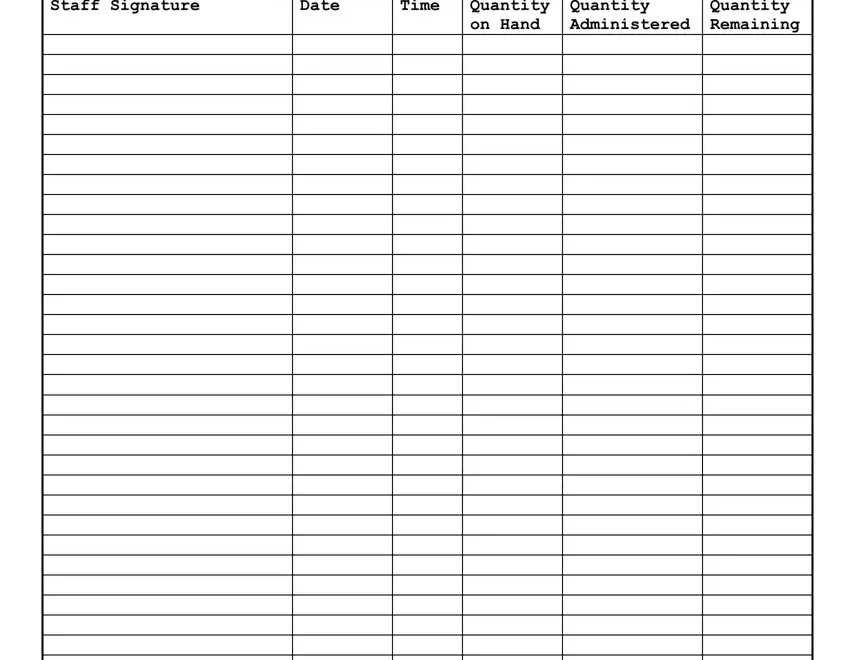 Medication Count Sheet Fill Out Printable PDF Forms Online