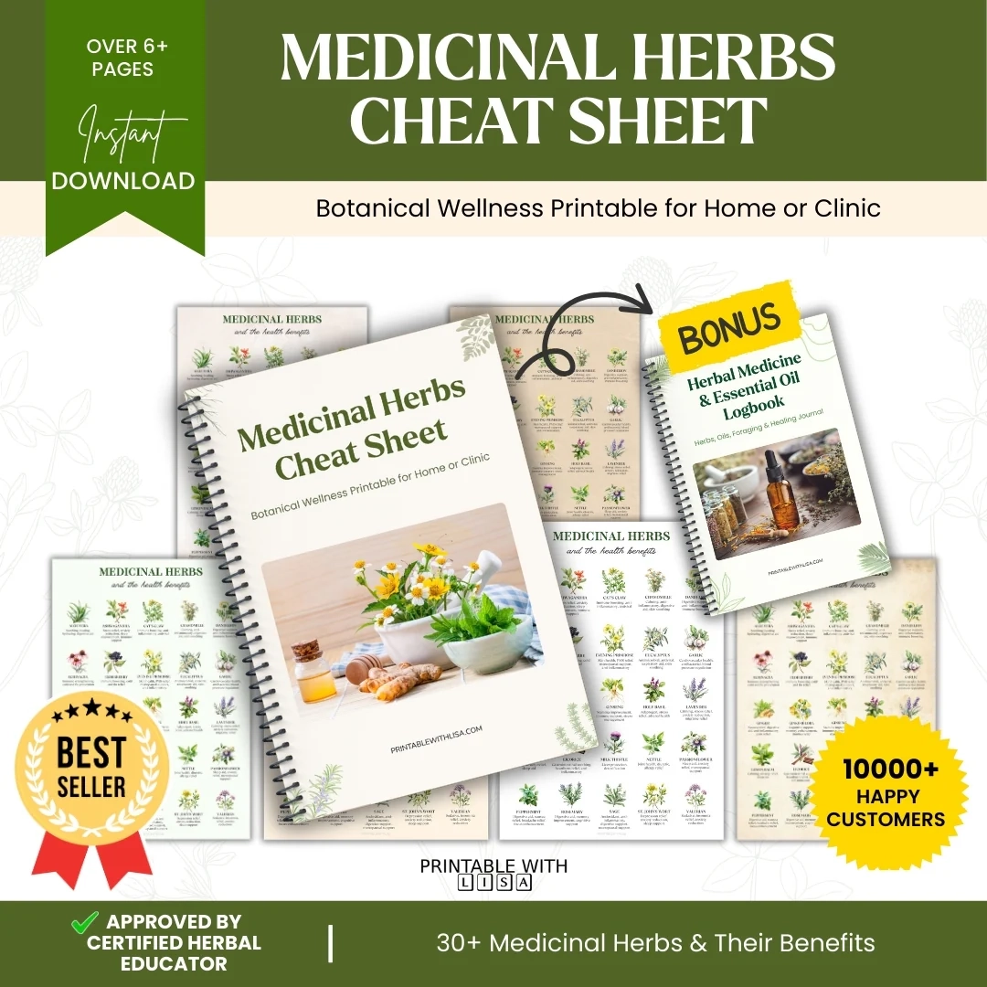Medicinal Herbs Cheat Sheet Printable 30 Herbal Remedies Guide PRINTABLE WITH Lisa Medicinal Herbs Cheat Sheet Printable 30 Herbal Remedies Guide PRINTABLE WITH Lisa