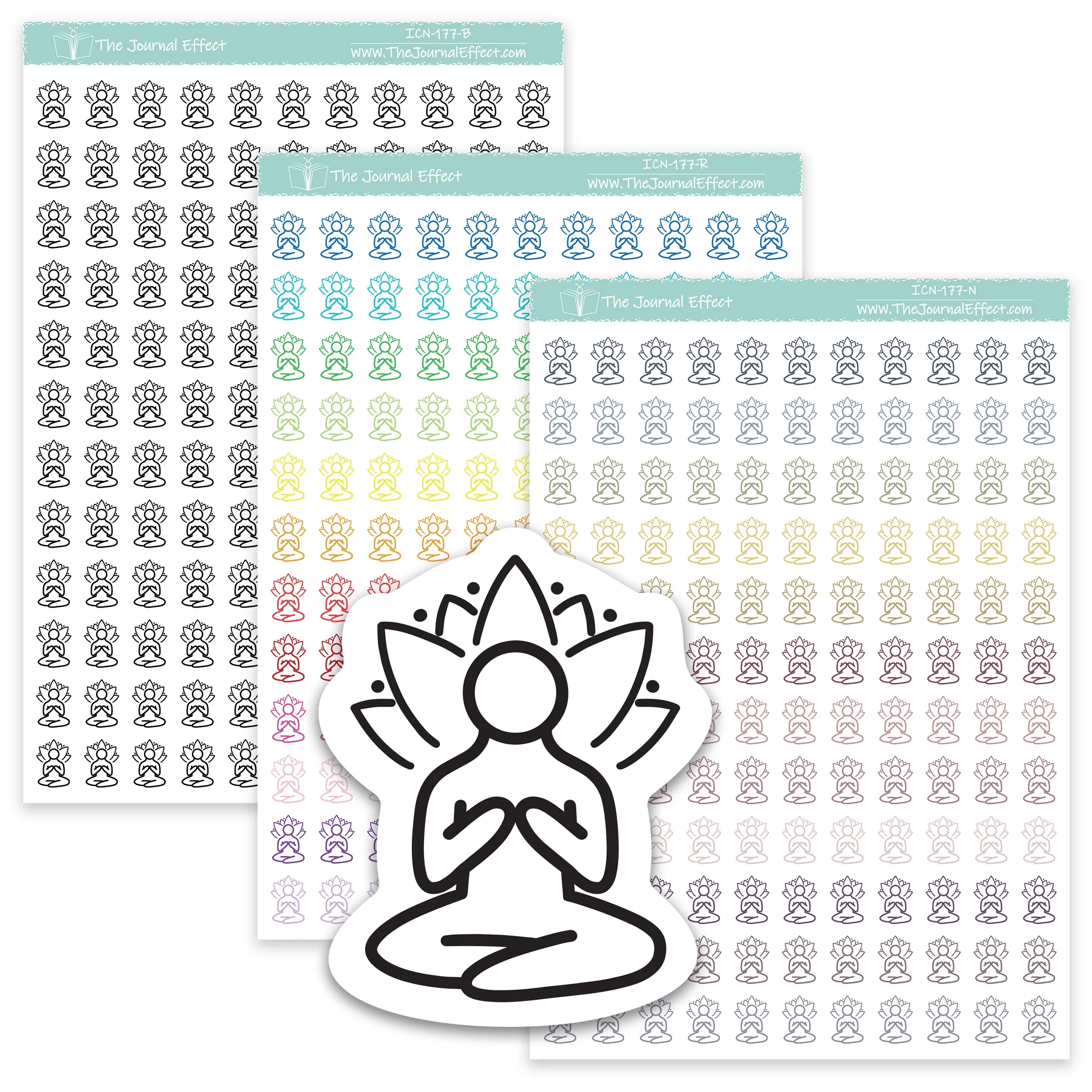 Free Lotus Planner Sticker Printable