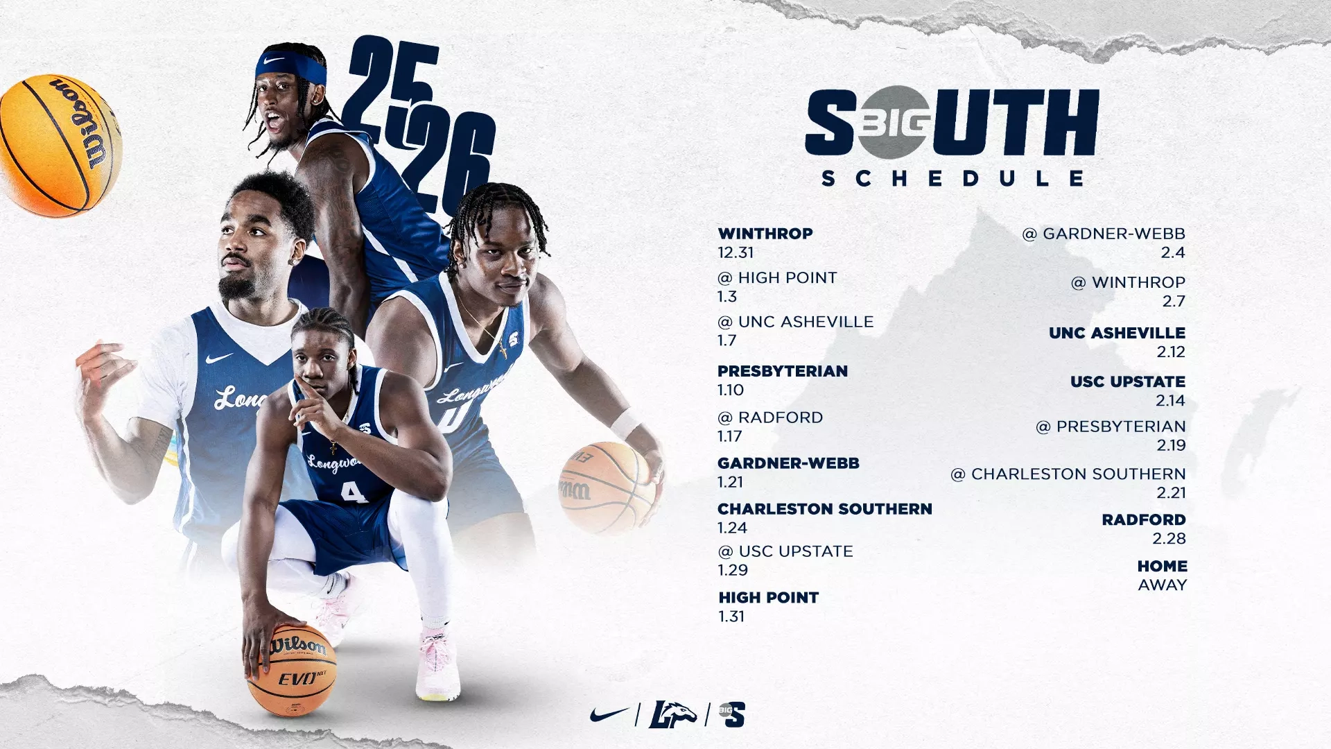 Men s Basketball Schedule Complete Longwood University Athletics
