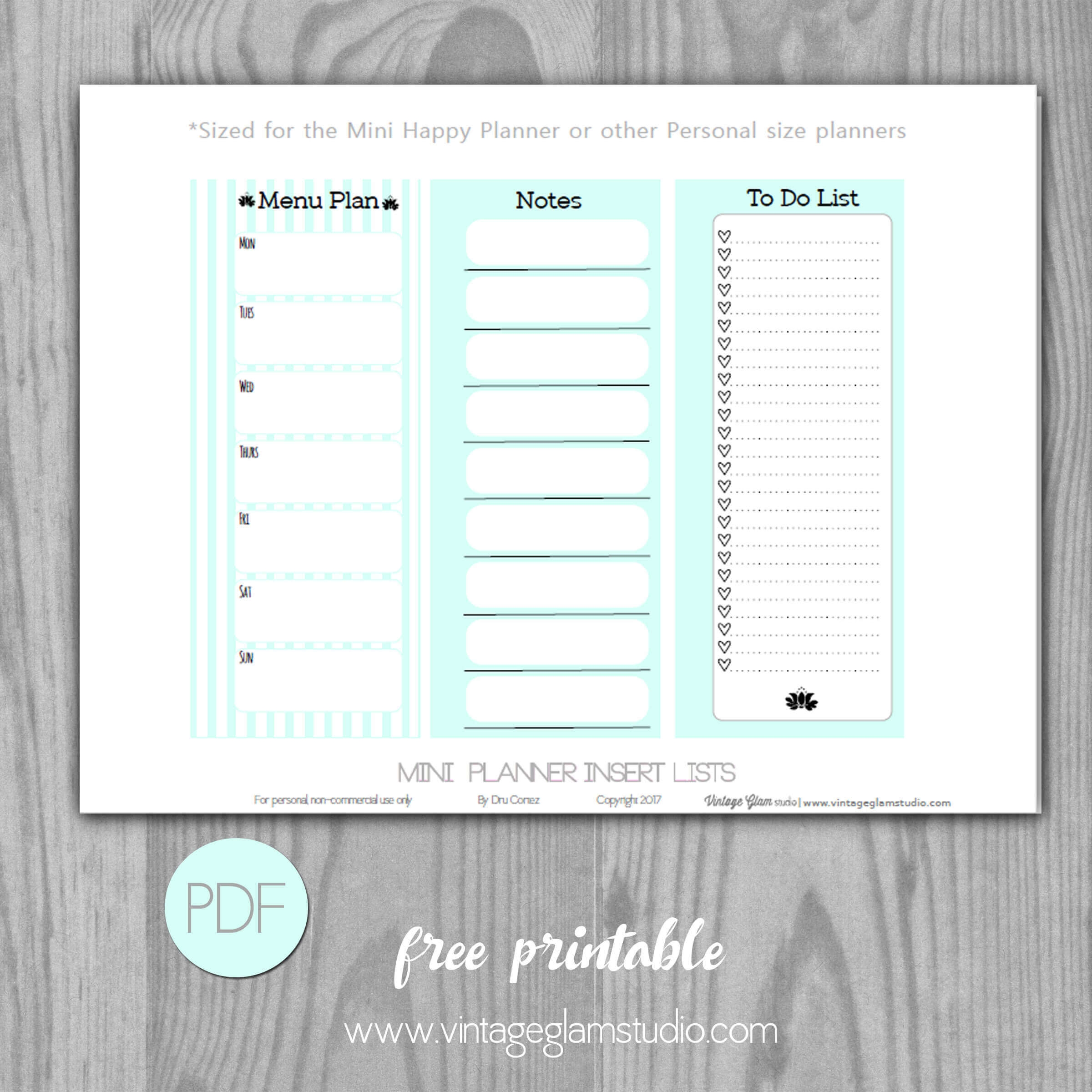 Mini Happy Planner Printable Inserts Size Mini Happy Planner Printable Inserts Size