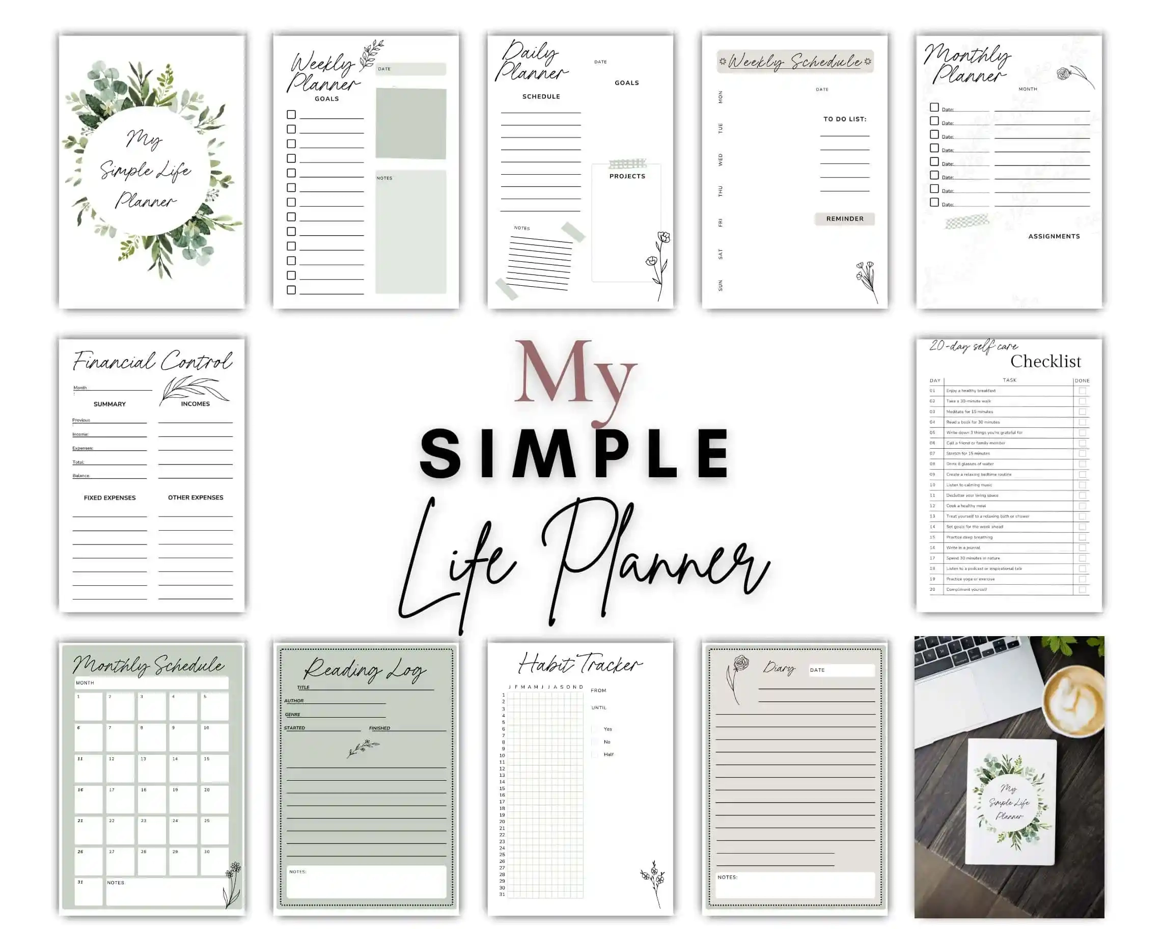 Printable Life Planner Pages