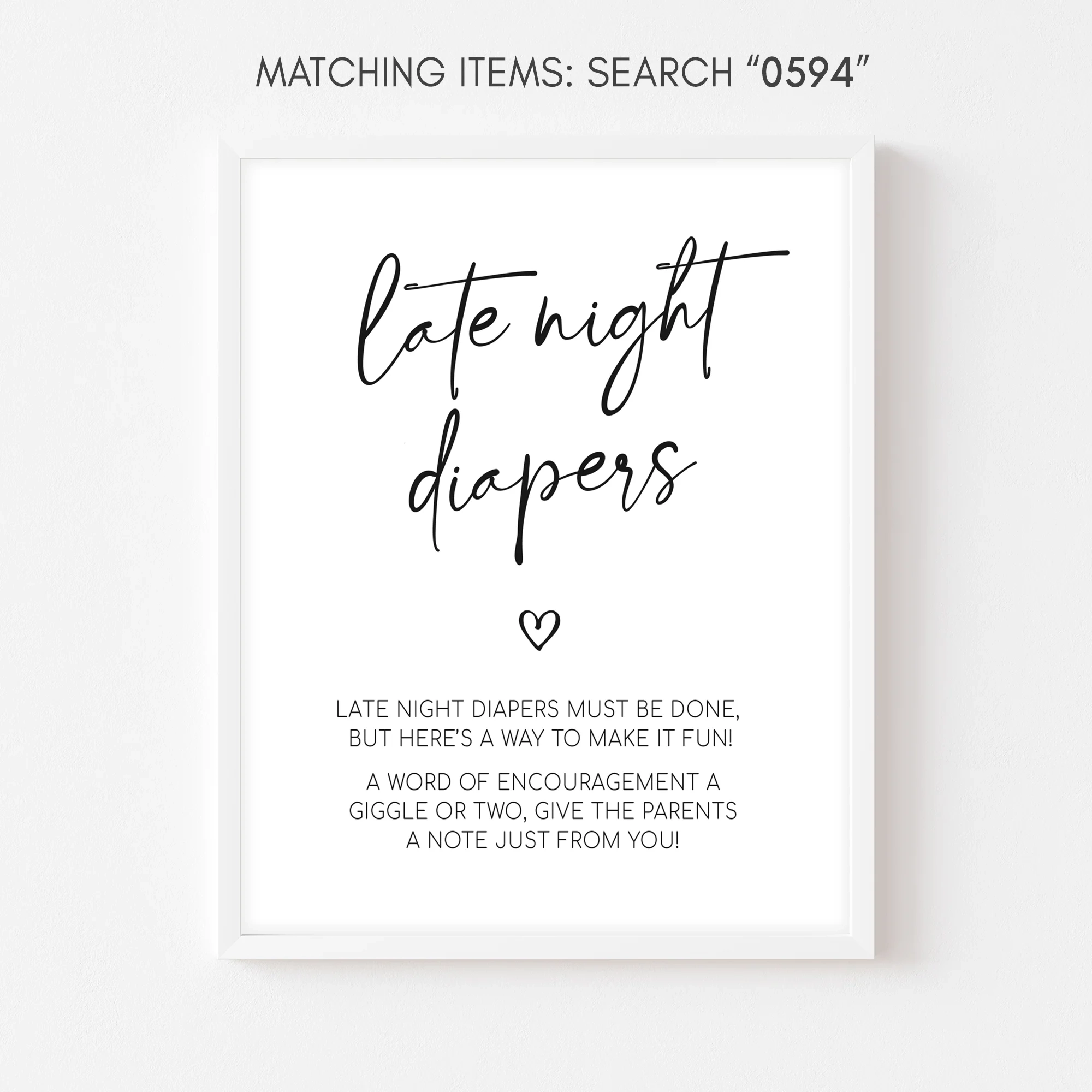 Late Night Diapers Printable Sign Late Night Diapers Printable Sign