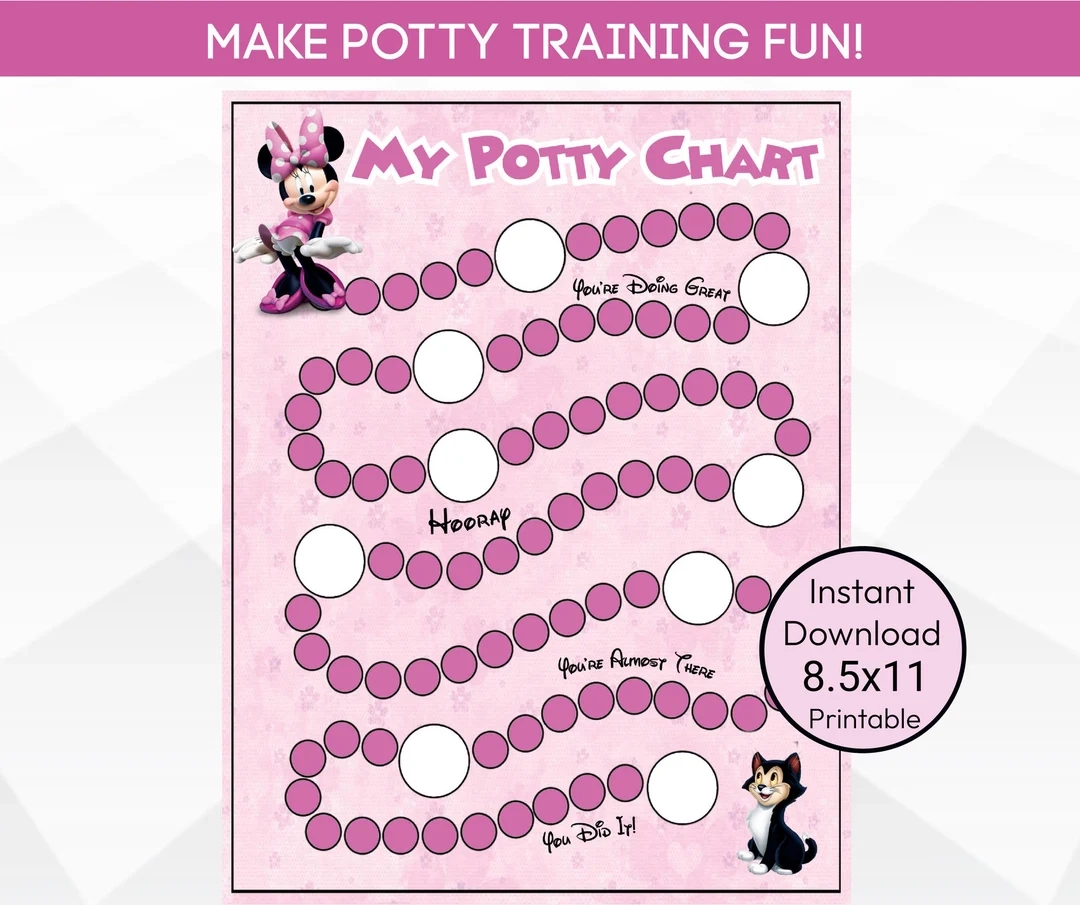 Free Printable Potty Chart Minnie Mouse