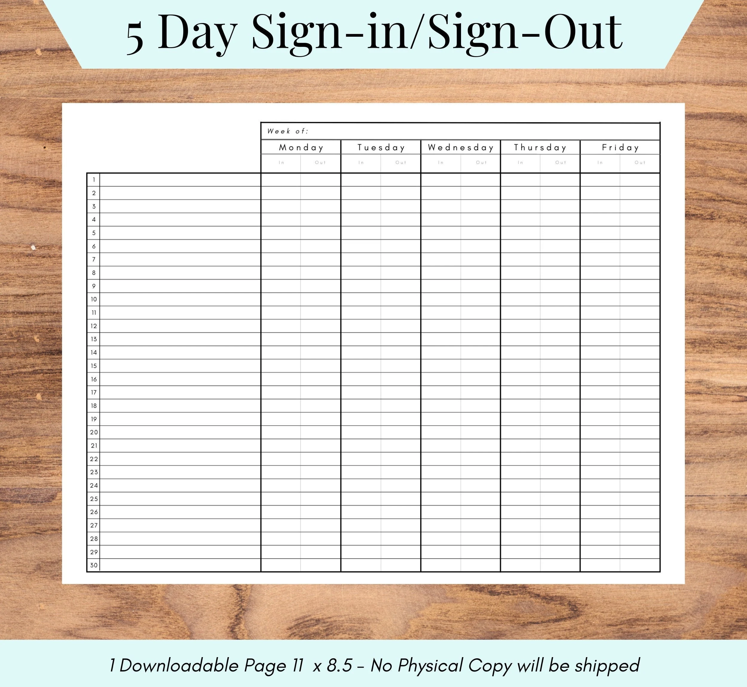 Mon fri Sign in Template Printable Sign in And Sign out Sheet Weekly Sign in Daycare Classroom Camp Tools Attendance Sheet PDF Etsy Mon fri Sign in Template Printable Sign in And Sign out Sheet Weekly Sign in Daycare Classroom Camp Tools Attendance Sheet PDF Etsy