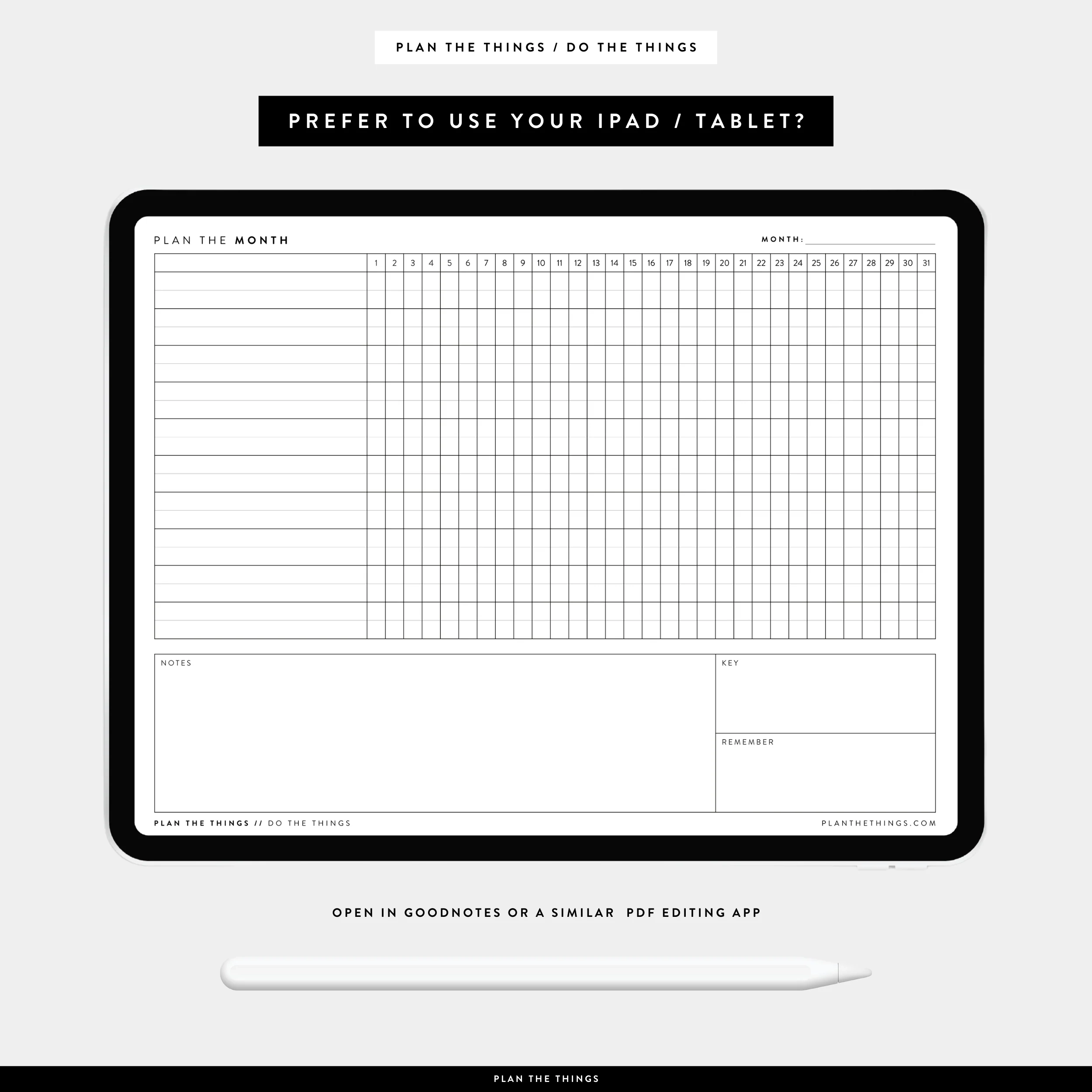 Printable Planner Insert For Project Tracker