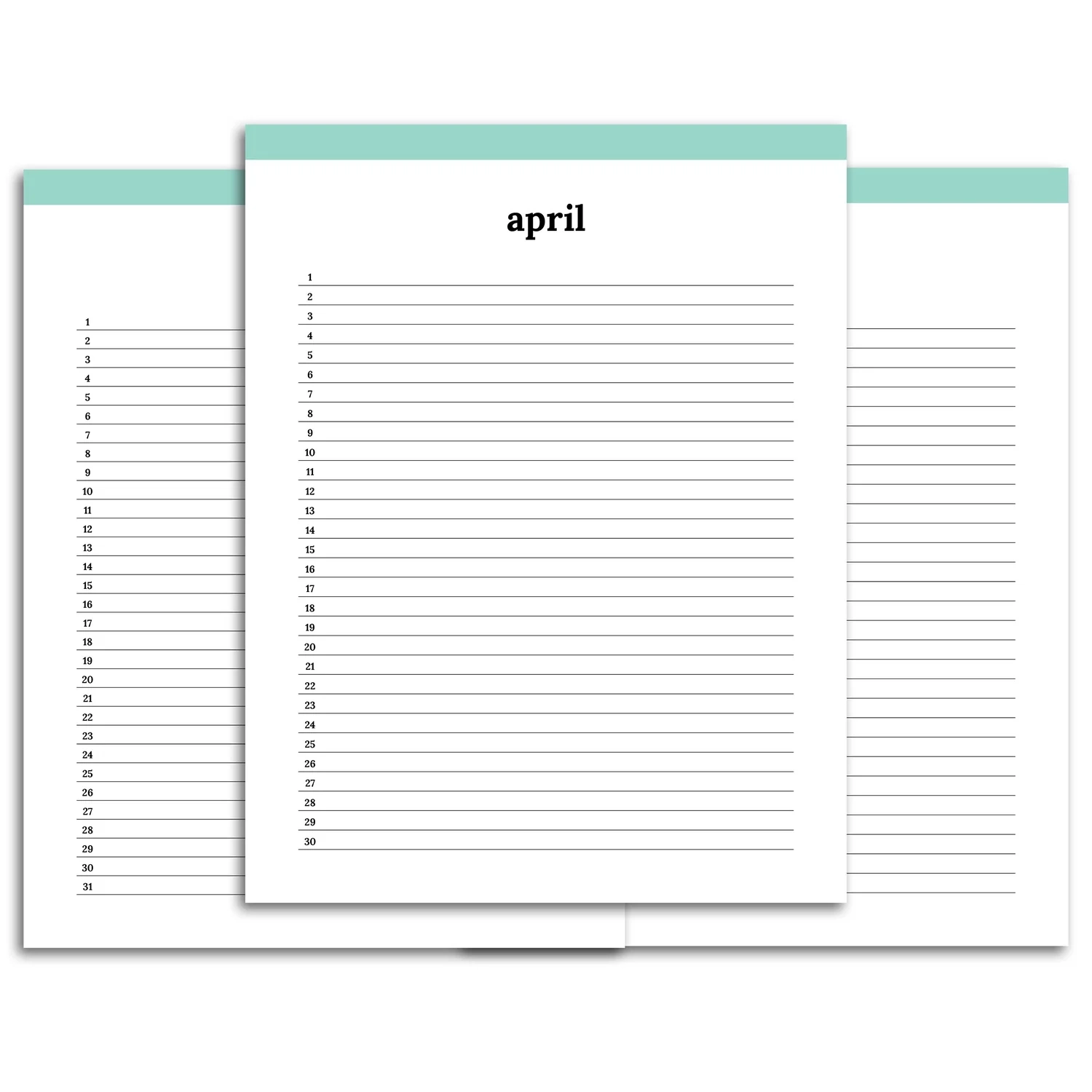 Monthly List Planner Monthly List Planner