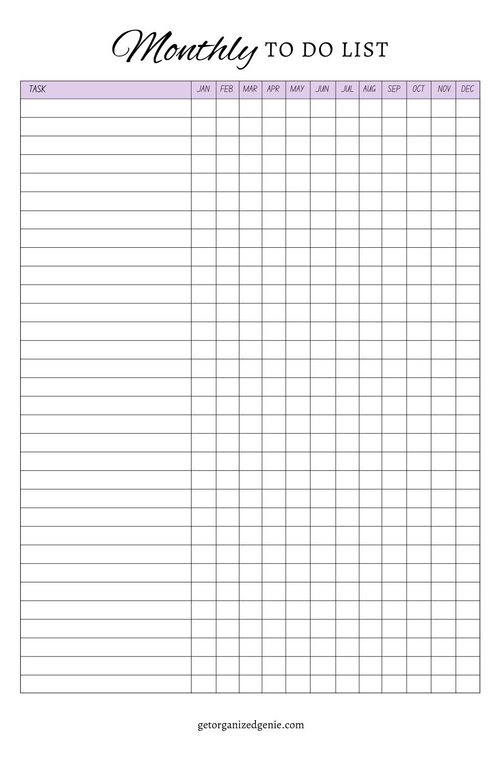 Monthly To Do List Template FREE Printables And Handy Tips