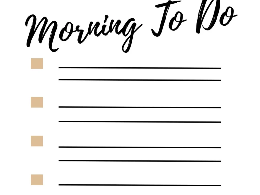 Morning To Do List Printable Etsy