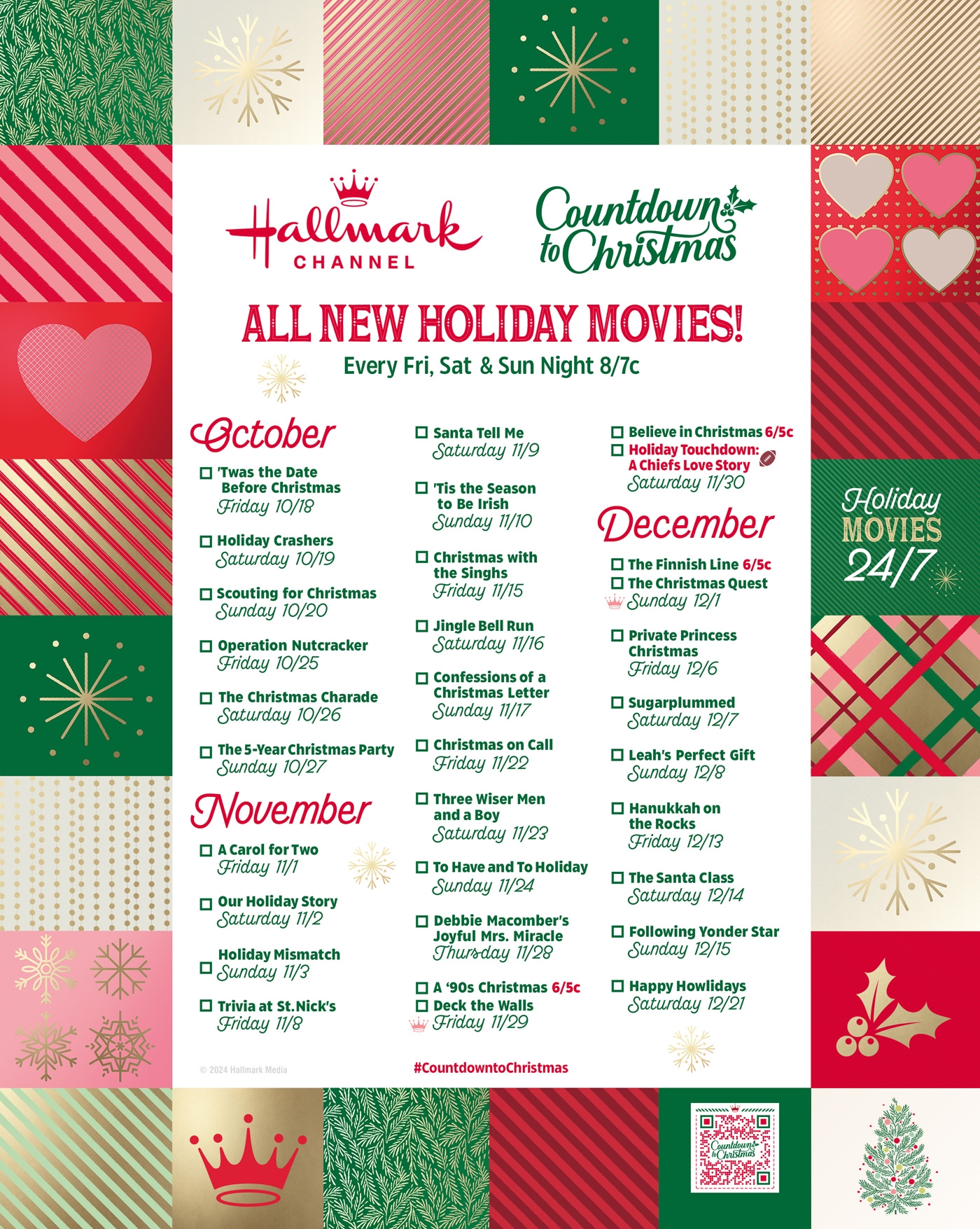 Hallmark Christmas Movie Printable Schedule Hallmark Christmas Movie Printable Schedule