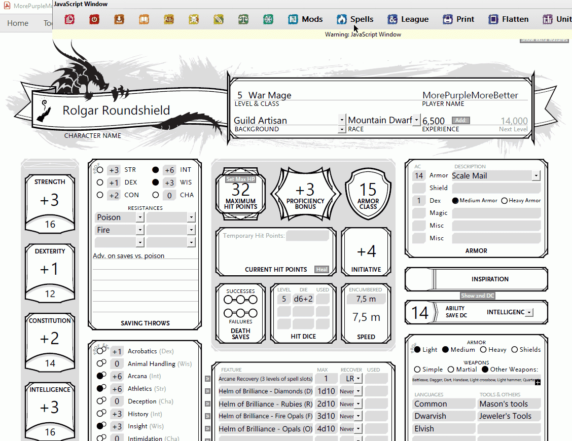 Printable Charactert Sheet Generator Printable Charactert Sheet Generator