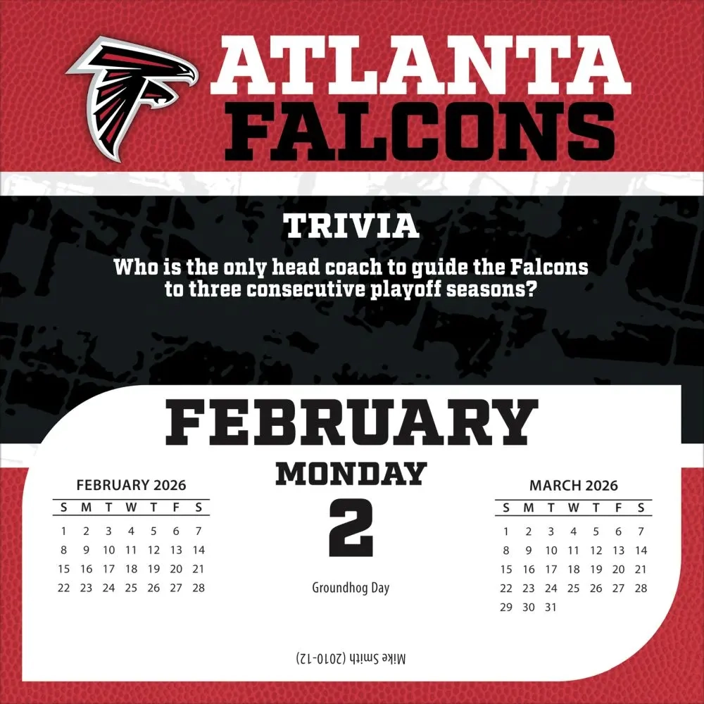 Atlanta Falcons Printable Tv Schedule 2026