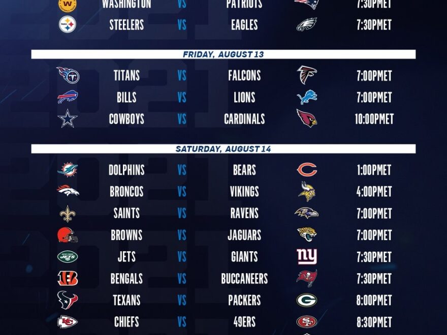 Nfl Week 3 Schedule Printable