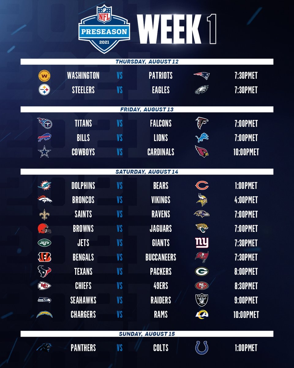 Nfl Week 3 Schedule Printable