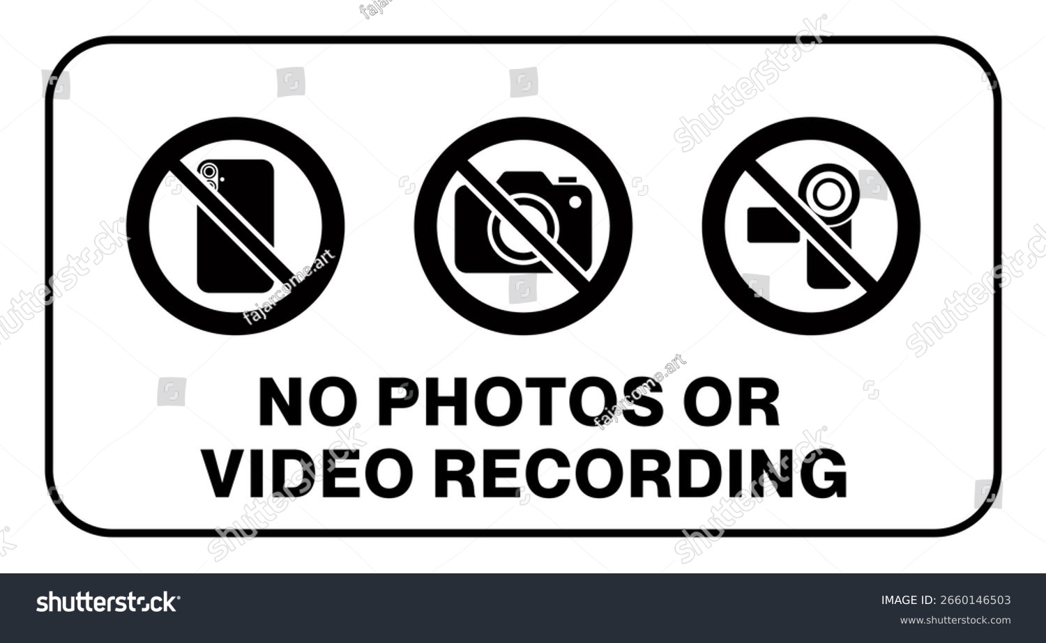 No Photography Video Prohibited Area Sign Stock Vector Royalty Free 2660146503 Shutterstock No Photography Video Prohibited Area Sign Stock Vector Royalty Free 2660146503 Shutterstock