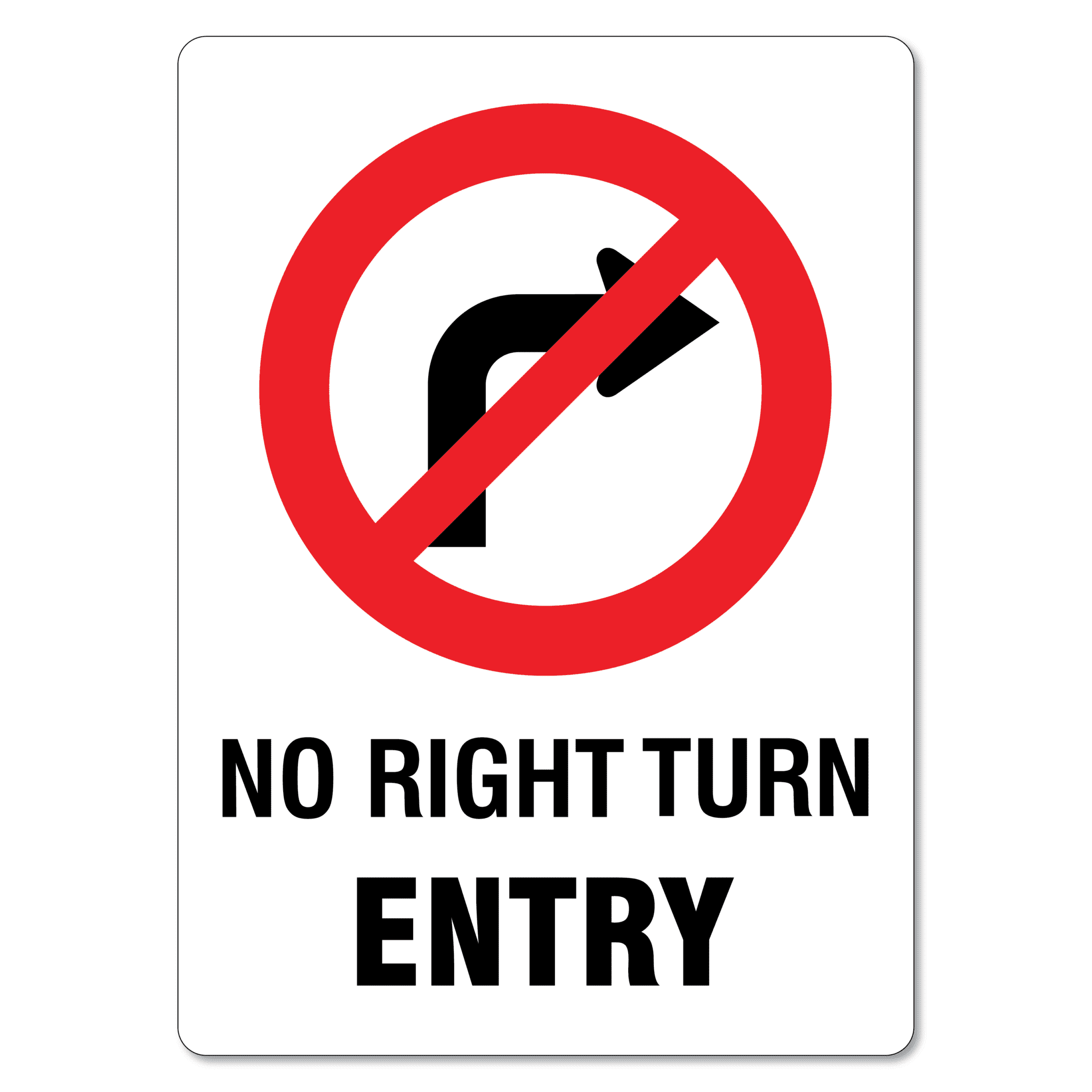 No Right Turn Sign Printable No Right Turn Sign Printable