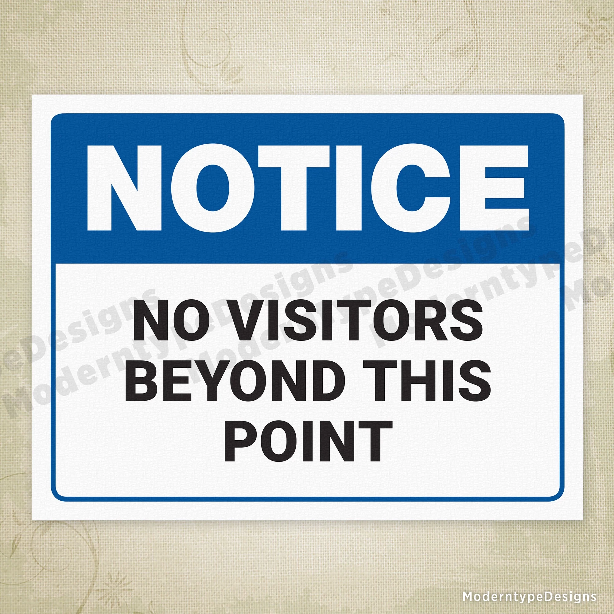 No Visitors Beyond This Point Printable Sign No Visitors Beyond This Point Printable Sign