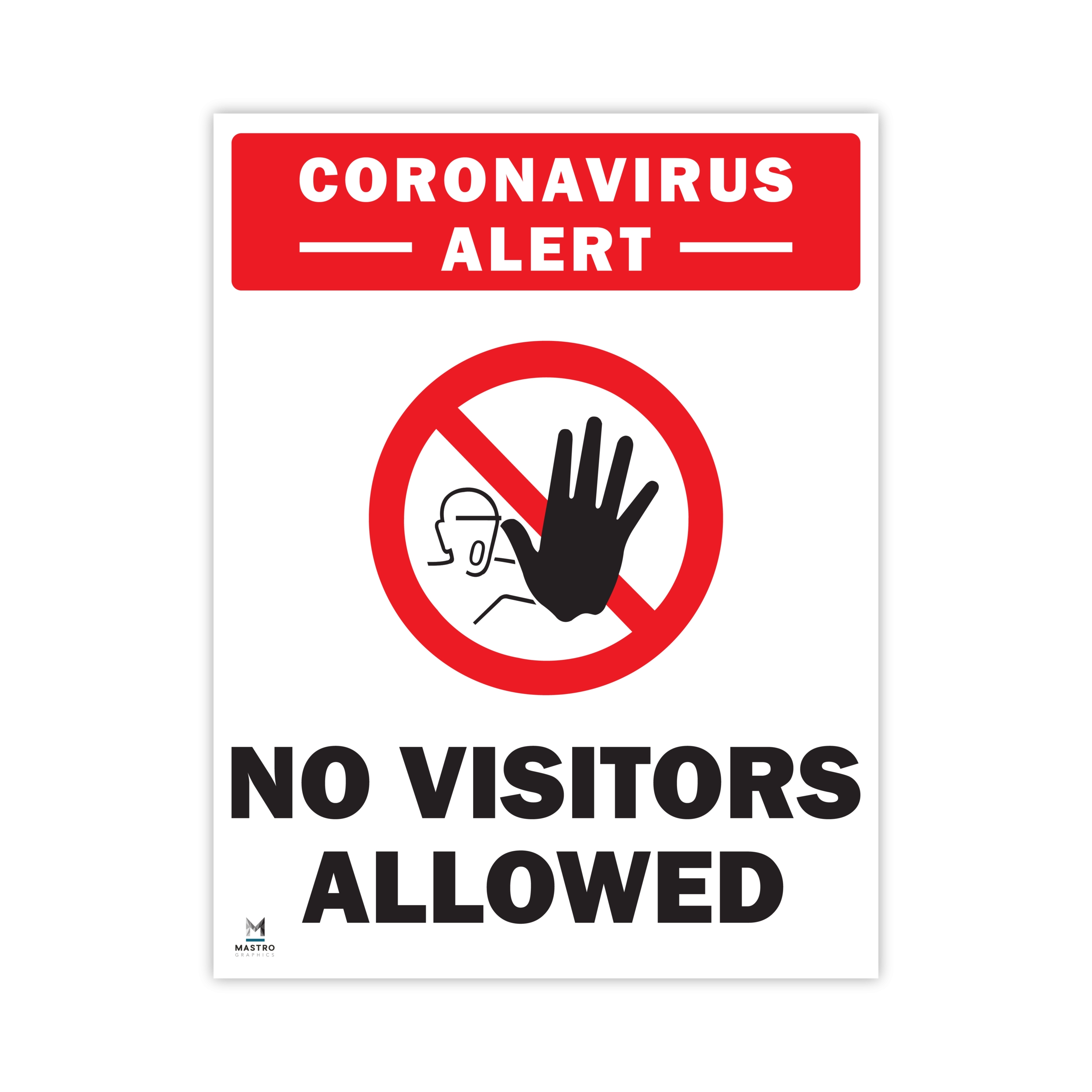 No Visitors Mastro Graphics No Visitors Mastro Graphics