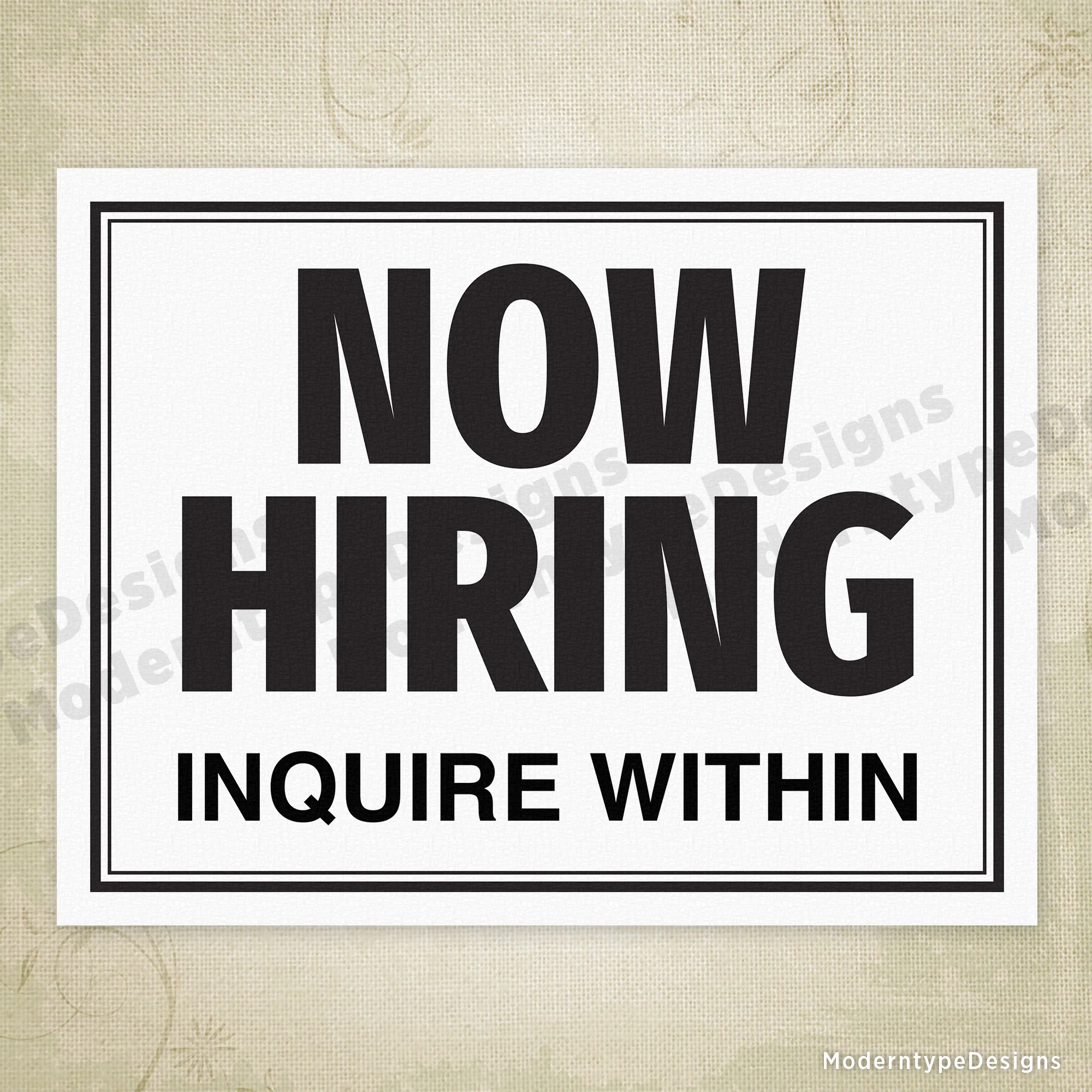 Now Hiring Printable Sign Editable Now Hiring Printable Sign Editable