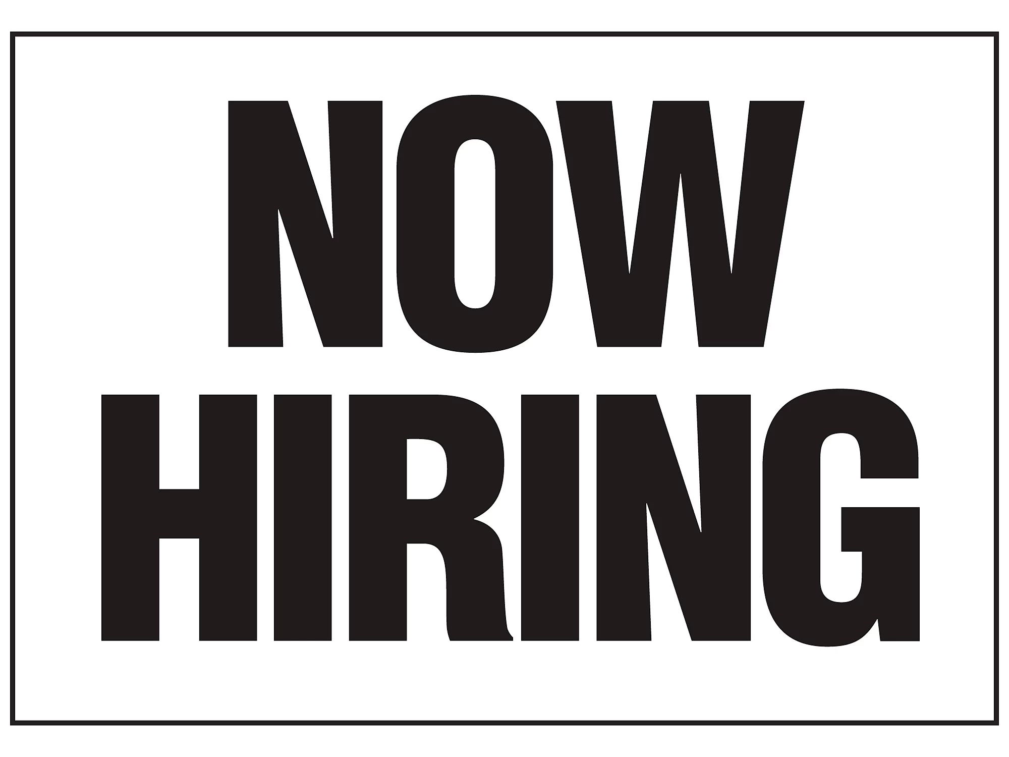 Now Hiring Printable Sign Now Hiring Printable Sign
