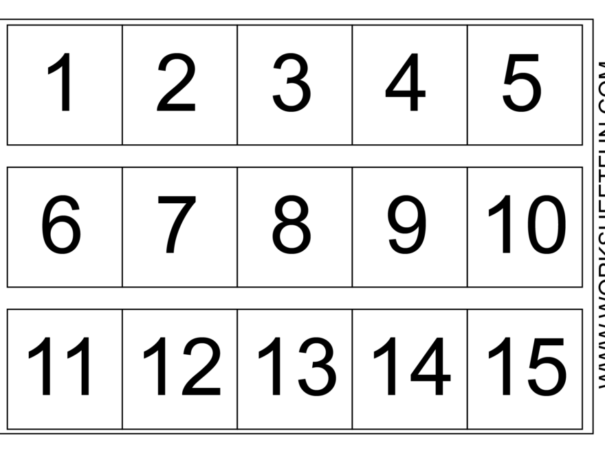 Number Chart 1 15 FREE Printable Worksheets