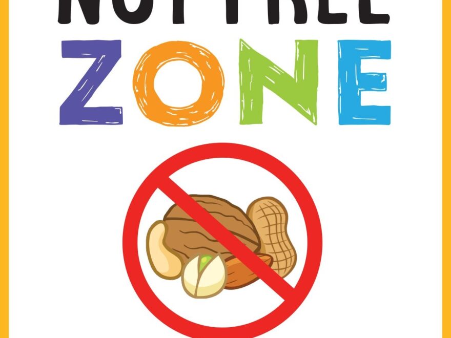 Nut Free Zone Poster 8 1 2 X 11