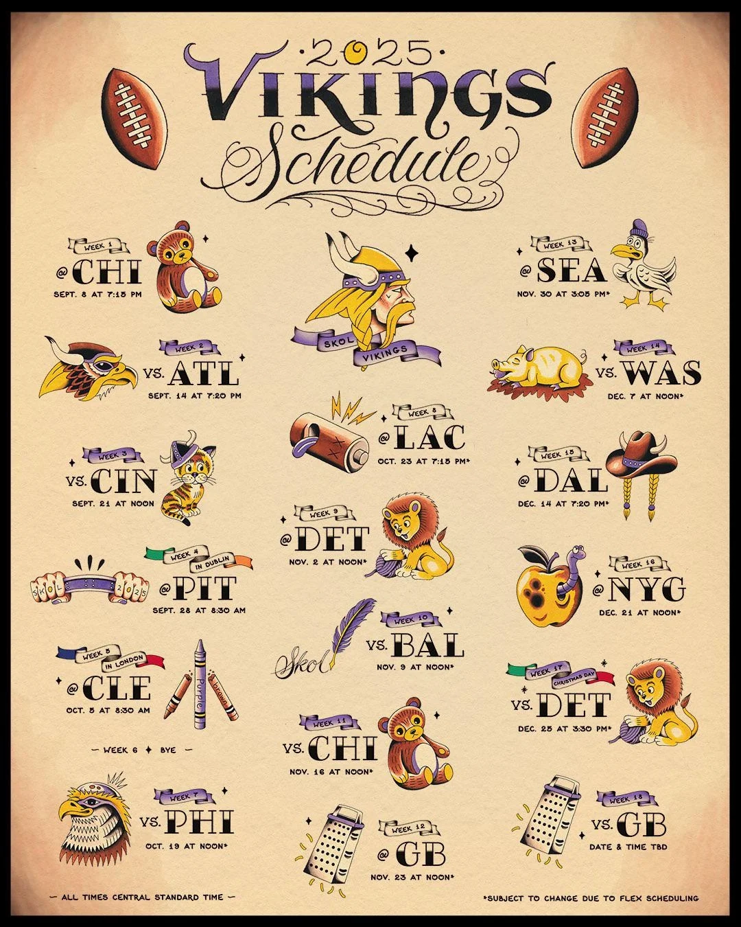 Vikings Schedule 2026 2027 Printable Vikings Schedule 2026 2027 Printable