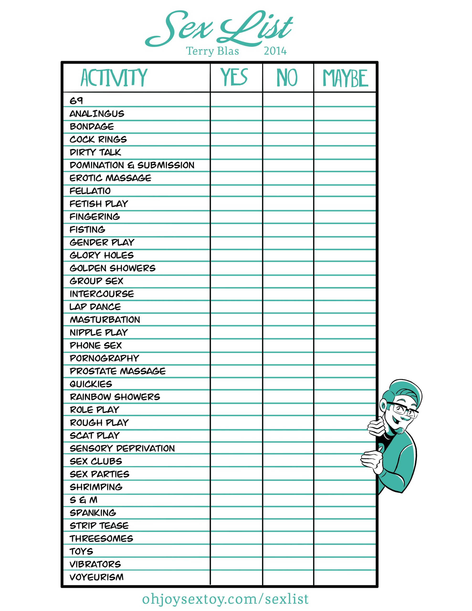 Oh Joy Sex Toy Sex List By Terry Blas