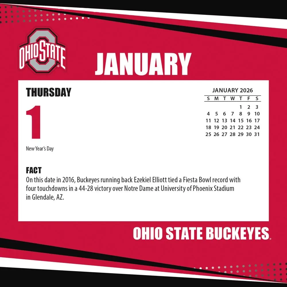 2026 Ohio State Printable Football Schedule