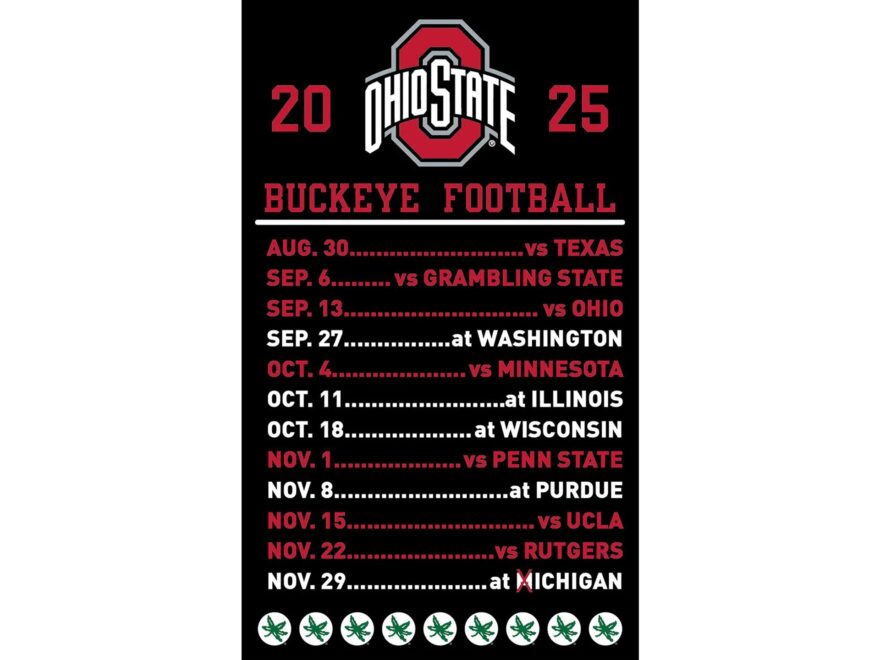Ohio State Buckeyes Football Schedule 2025 Gameday Grille And Patio